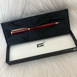 Montblanc Noblesse Oblige Dark Burgundy Red Ballpoint Pen - Black Ink